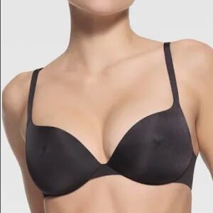 NEW SKIMS Ultimate Nipple Push-Up Black Bra Size 36D